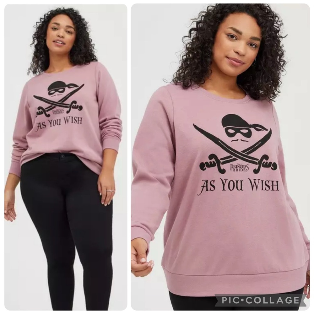 Torrid • Cozy Fleece The Princess Bride As You Wish Sweatshirt